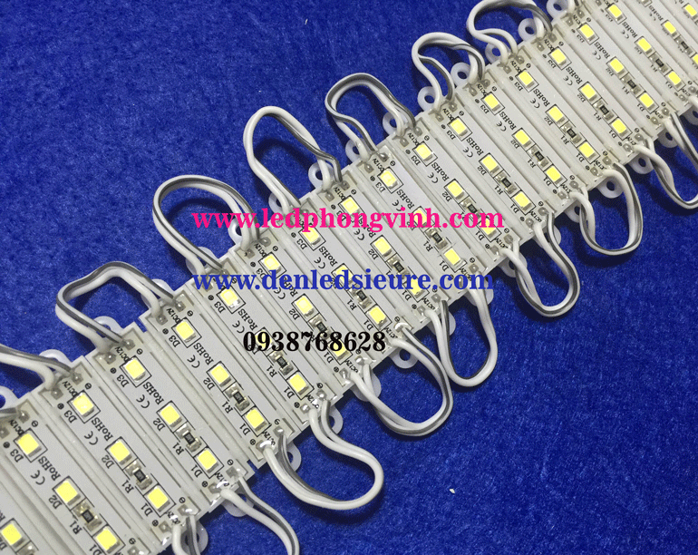 LED MODULE 3 BÓNG 2835/3609 TRẮNG,VÀNG/ĐỎ /XANH LÁ/XANH DƯƠNG