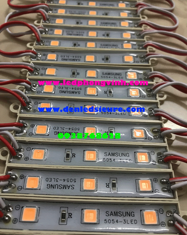 LED MODULE 3 BÓNG 5054 HỒNG
