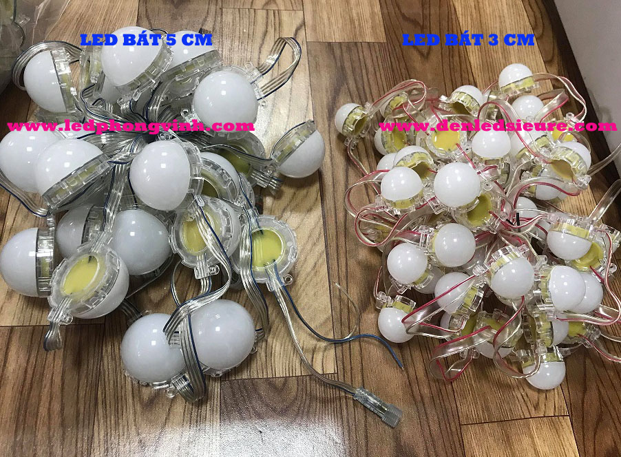 Led bát 5cm full color ĐỤC LIỀN CHỤP  ( Ø50),IC 8206