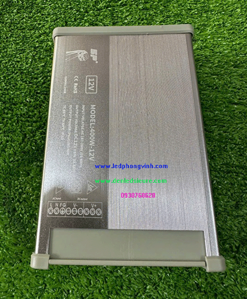 NGUỒN NGOÀI TRỜI 12V33A MỎNG BẠC-SLIM 5P NẤM ĐẤM